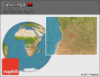 Satellite Location Map of Calucinga