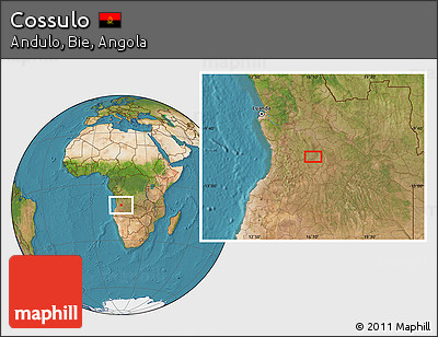 Satellite Location Map of Cossulo