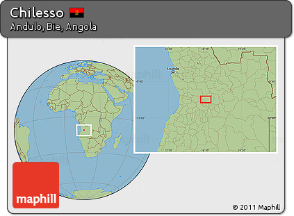 Savanna Style Location Map of Chilesso