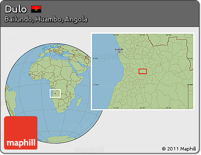 Savanna Style Location Map of Dulo