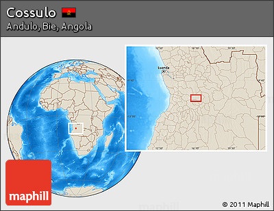 Shaded Relief Location Map of Cossulo