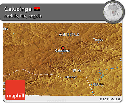Physical Panoramic Map of Calucinga