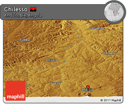 Physical Panoramic Map of Chilesso