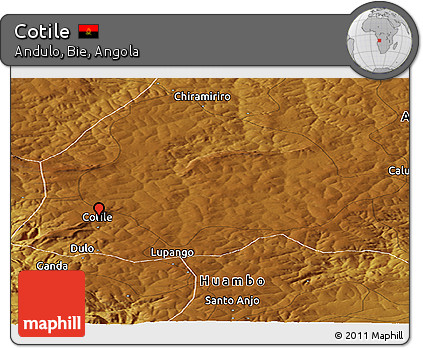 Physical Panoramic Map of Cotile