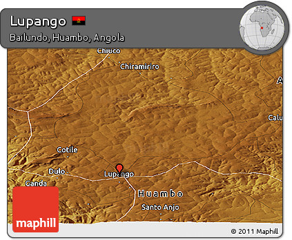 Physical Panoramic Map of Lupango