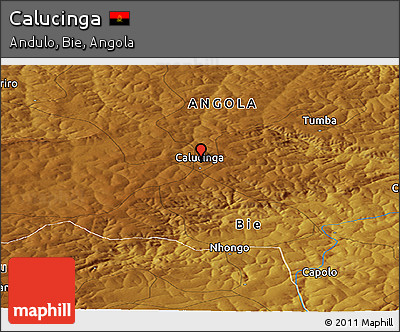 Physical Panoramic Map of Calucinga