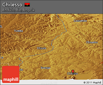 Physical Panoramic Map of Chilesso