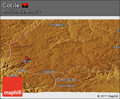 Physical Panoramic Map of Cotile