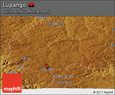 Physical Panoramic Map of Lupango
