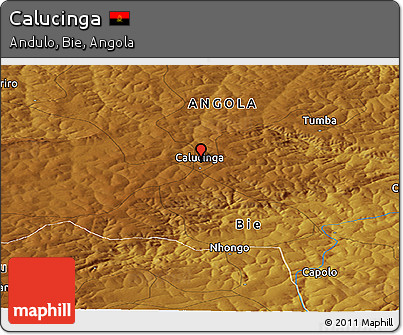 Physical Panoramic Map of Calucinga