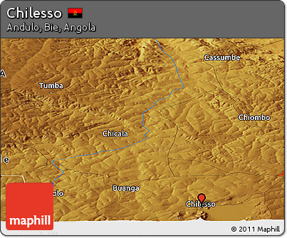 Physical Panoramic Map of Chilesso