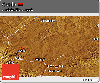 Physical Panoramic Map of Cotile