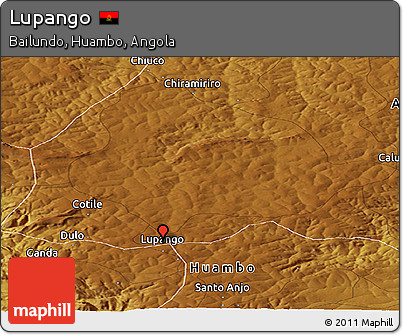 Physical Panoramic Map of Lupango