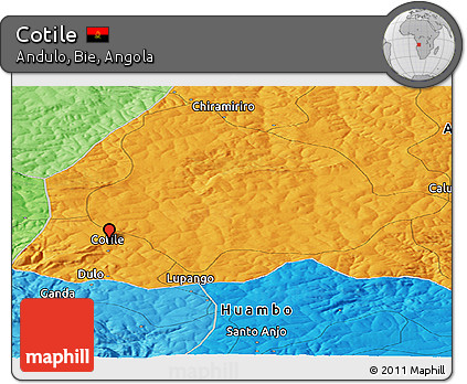 Political Panoramic Map of Cotile