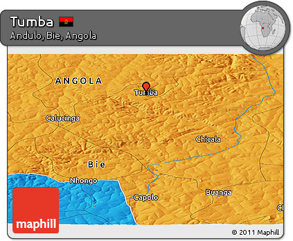 Political Panoramic Map of Tumba
