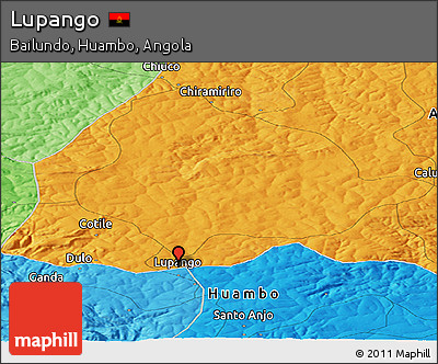 Political Panoramic Map of Lupango
