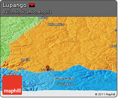 Political Panoramic Map of Lupango