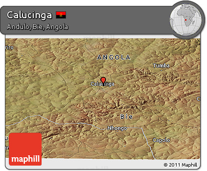 Satellite Panoramic Map of Calucinga