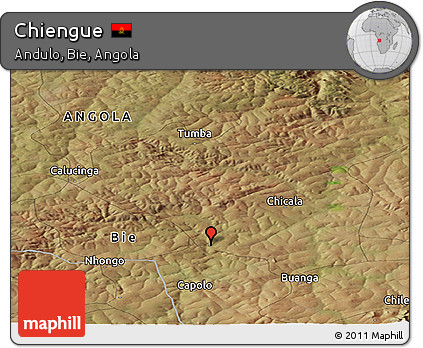 Satellite Panoramic Map of Chiengue