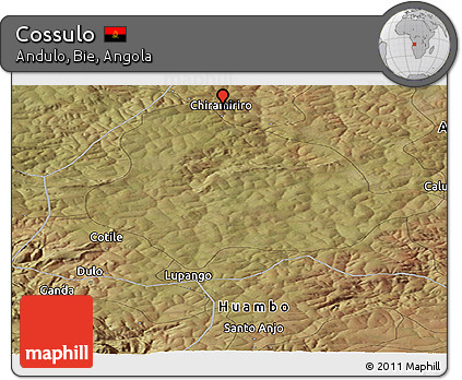 Satellite Panoramic Map of Cossulo