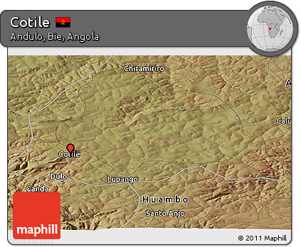 Satellite Panoramic Map of Cotile