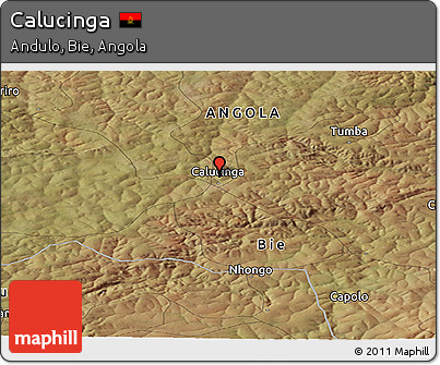 Satellite Panoramic Map of Calucinga