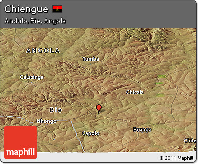 Satellite Panoramic Map of Chiengue