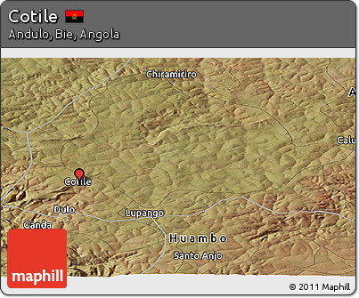 Satellite Panoramic Map of Cotile