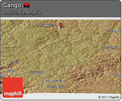 Satellite Panoramic Map of Gango
