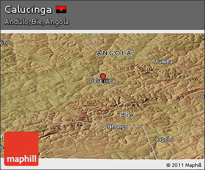 Satellite Panoramic Map of Calucinga