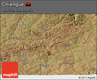 Satellite Panoramic Map of Chiengue