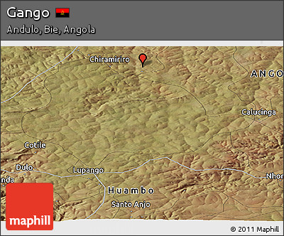 Satellite Panoramic Map of Gango