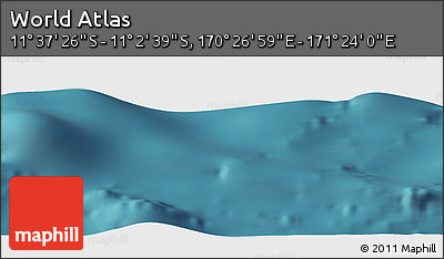 Satellite Panoramic Map of the Area around 11° 20' 3" S, 170° 55' 30" E