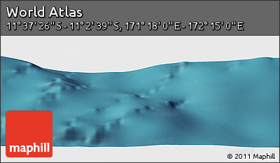 Satellite Panoramic Map of the Area around 11° 20' 3" S, 171° 46' 30" E