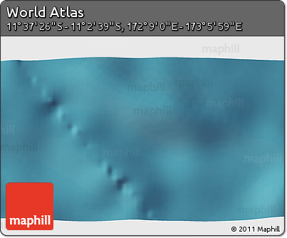 Satellite 3D Map of the Area around 11° 20' 3" S, 172° 37' 30" E