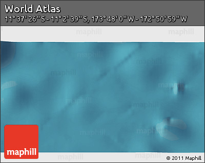 Satellite 3D Map of the Area around 11° 20' 3" S, 173° 19' 29" W