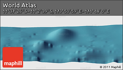 Satellite Panoramic Map of the Area around 11° 20' 3" S, 174° 19' 29" E