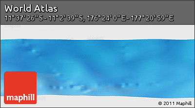 Physical Panoramic Map of the Area around 11° 20' 3" S, 176° 52' 30" E