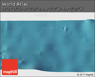 Satellite 3D Map of the Area around 11° 20' 3" S, 177° 34' 29" W