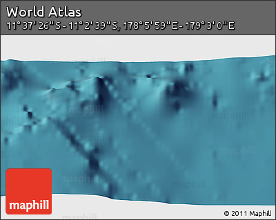 Satellite 3D Map of the Area around 11° 20' 3" S, 178° 34' 29" E