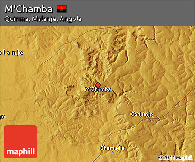 Physical 3D Map of M'Chamba