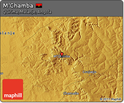Physical 3D Map of M'Chamba