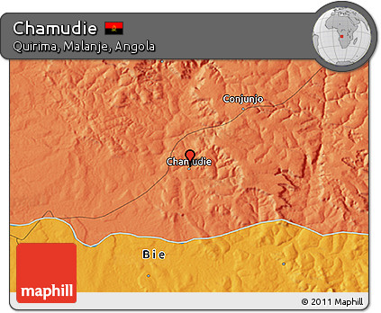 Political 3D Map of Chamudie