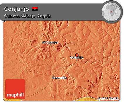 Political 3D Map of Conjunjo