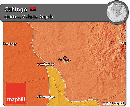 Political 3D Map of Cutingo