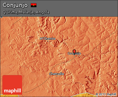 Political 3D Map of Conjunjo