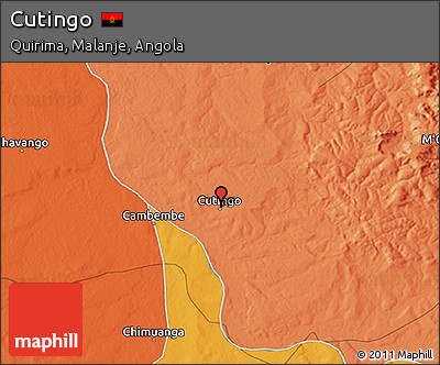 Political 3D Map of Cutingo