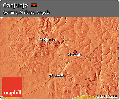 Political 3D Map of Conjunjo