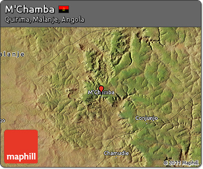 Satellite 3D Map of M'Chamba