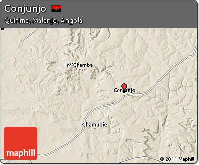 Shaded Relief 3D Map of Conjunjo